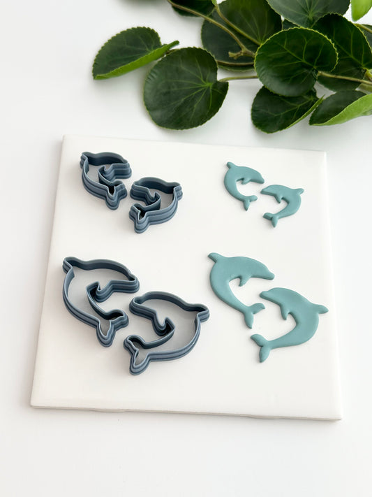 Dolphins (Mirror Set) | Polymer Clay Cutter