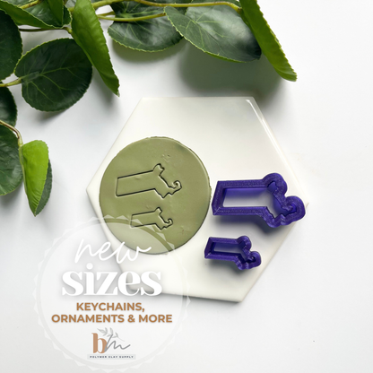 Massachusetts | State Silhouettes | Polymer Clay Cutter