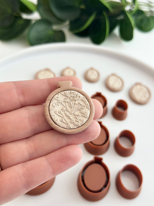 Embroidery Hoop - Oval & Round | Polymer Clay Cutter