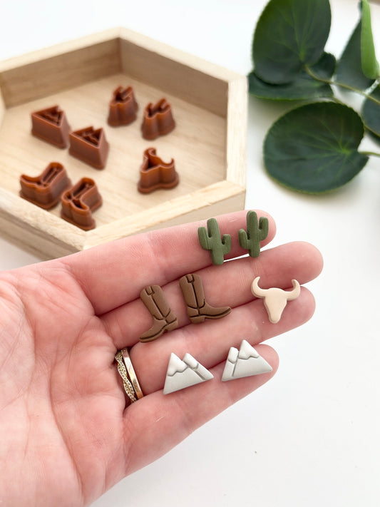 Desert Vibes Middle Stud Pack | Polymer Clay Cutter