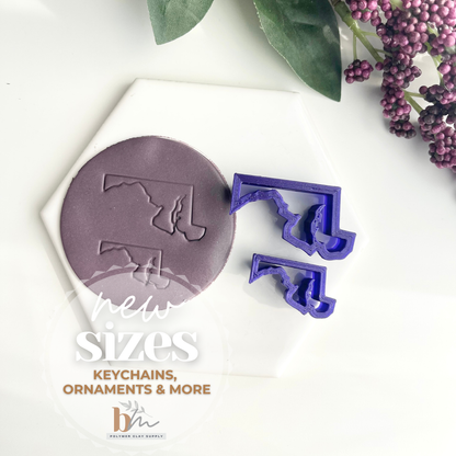 Maryland | State Silhouettes | Polymer Clay Cutter