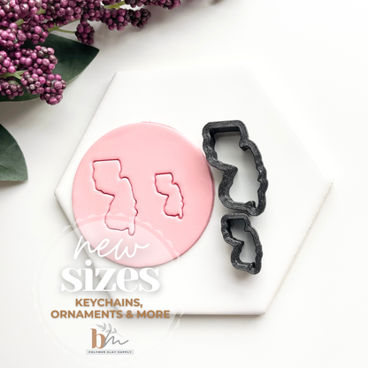 New Jersey | State Silhouettes | Polymer Clay Cutter