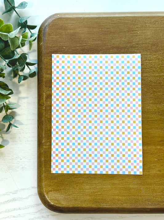 Retro Checkerboard | ML08 | Image Transfer Paper