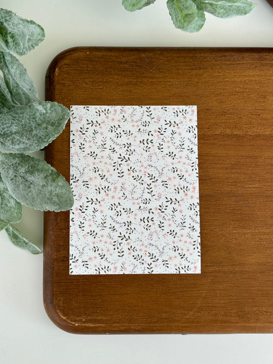 Blush & Forest Green Garden | GN48 | Image Transfer Paper