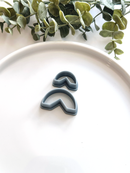 Half Circle with Square Notch | Polymer Clay Cutter