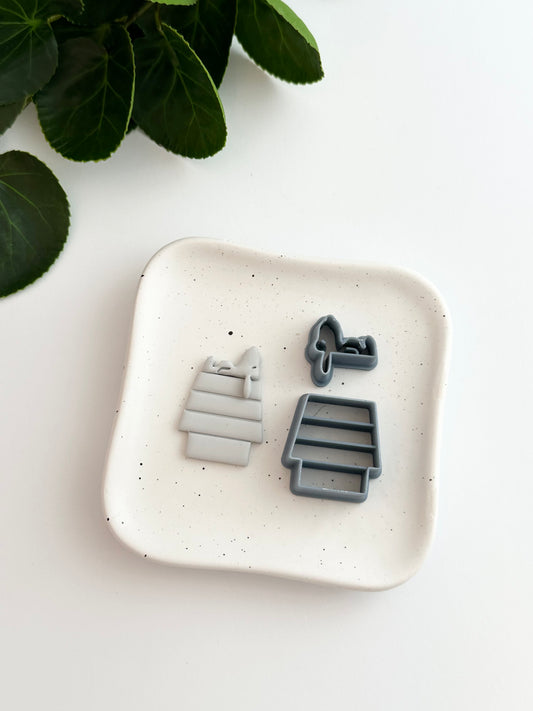 Dog + House (2pc) | Polymer Clay Cutter