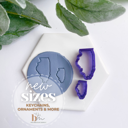 Illinois | State Silhouettes | Polymer Clay Cutter