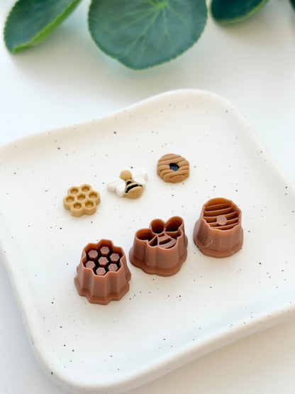 Busy Bee Little Stud Pack | Polymer Clay Cutter