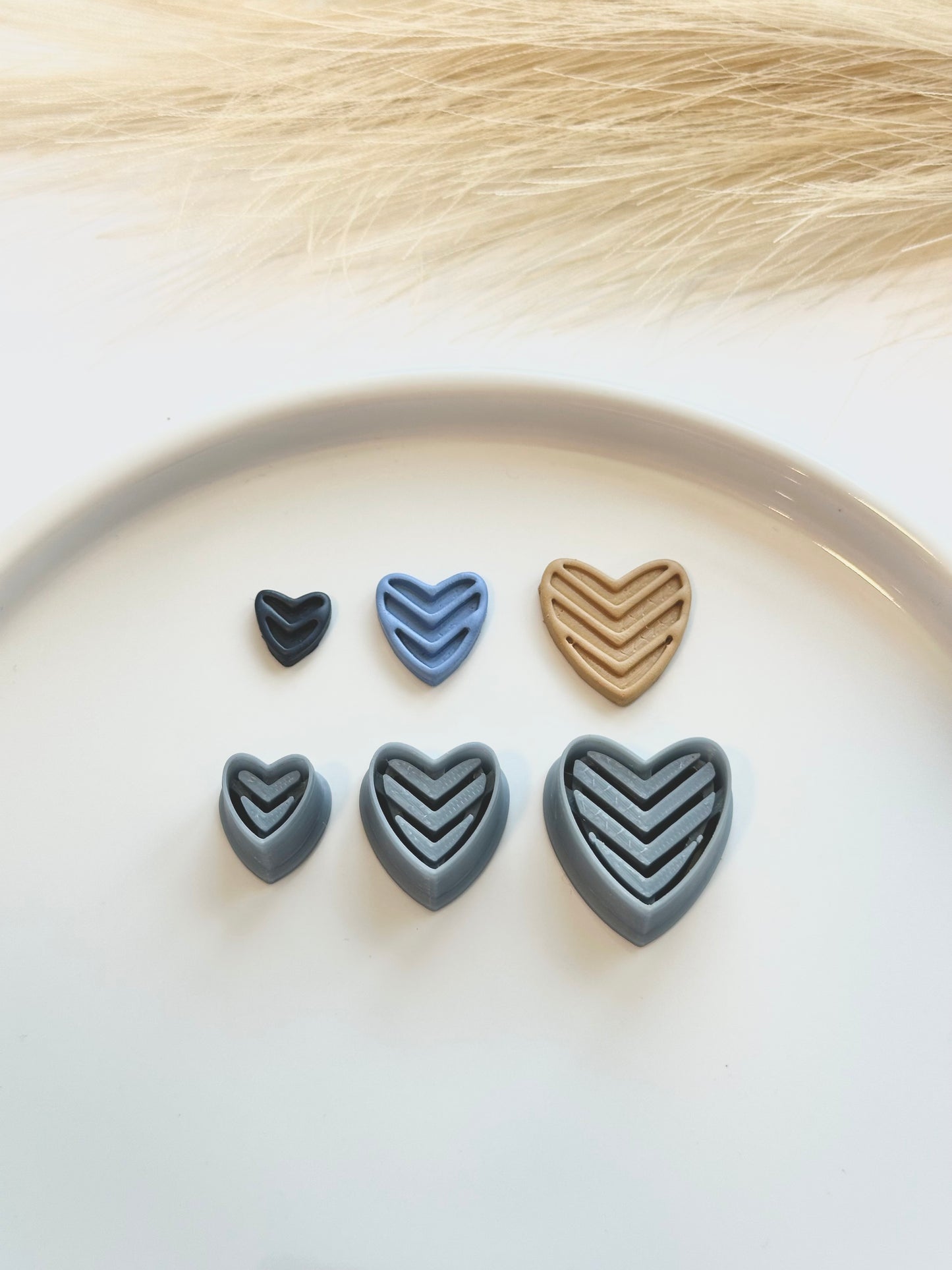 Folk Hearts | Polymer Clay Cutter