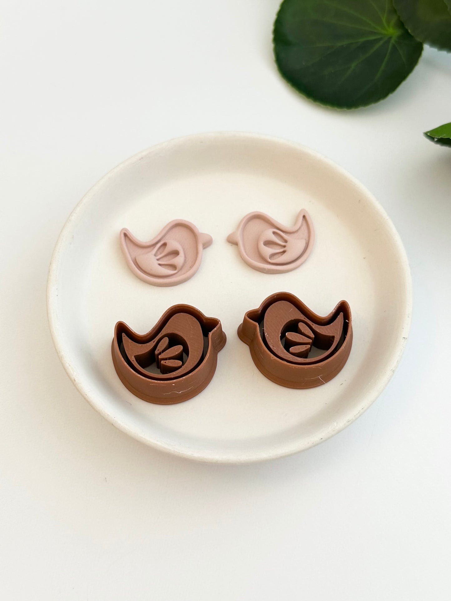 Scandinavian Bird (Mirror Set) | Polymer Clay Cutter