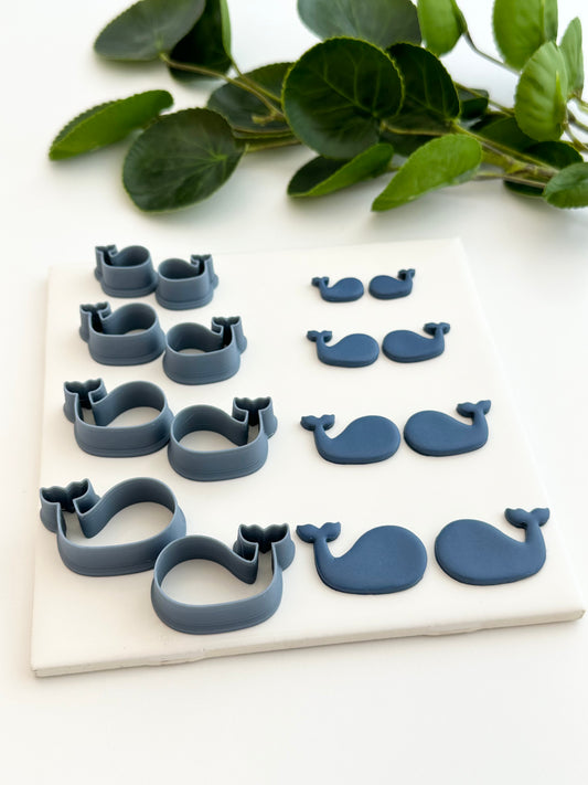 Whales (Mirror Set) | Polymer Clay Cutter