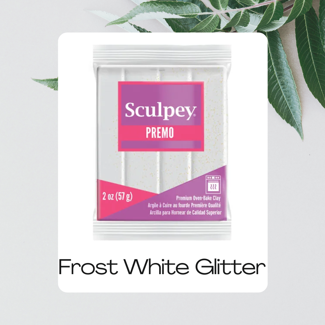 Frost White Glitter | 2oz | Sculpey Premo™