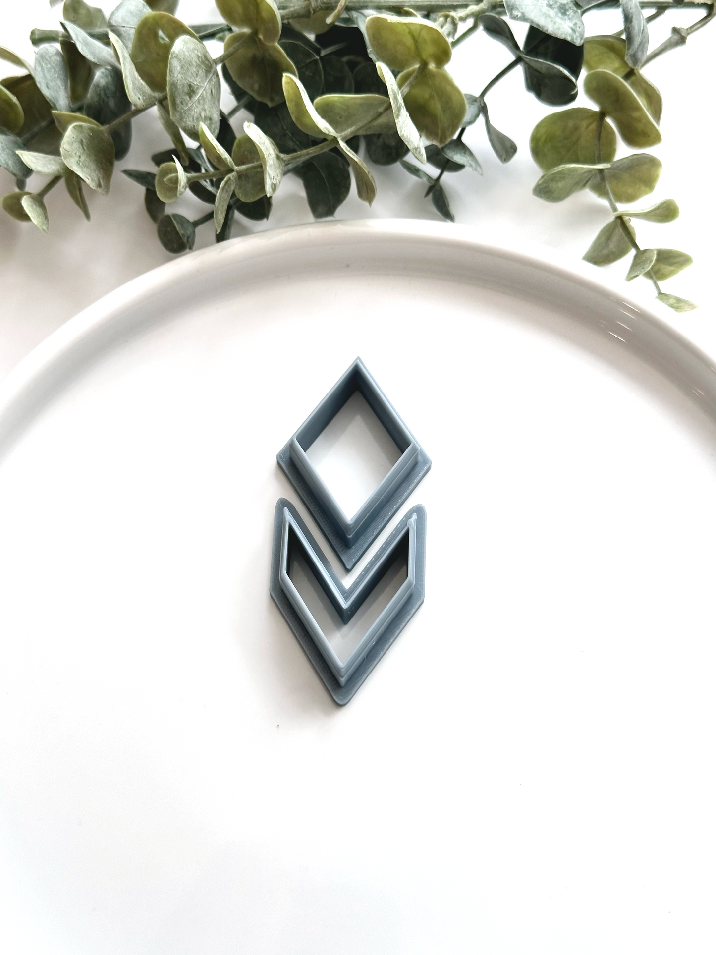 Diamond and Sharp Chevron | Polymer Clay Cutter