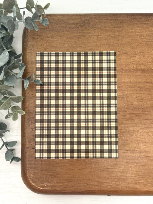 Yellow & Black Plaid Bold | PL11 | Image Transfer Paper