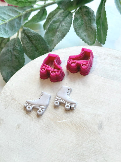 Roller Skates (2pc Mirror Set) | Polymer Clay Cutter