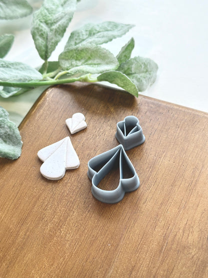 Ally | Rounded Petal Dangle Set | Polymer Clay Cutter