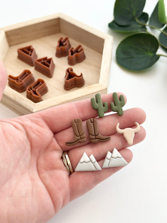 Desert Vibes Biggie Stud Pack | Polymer Clay Cutter