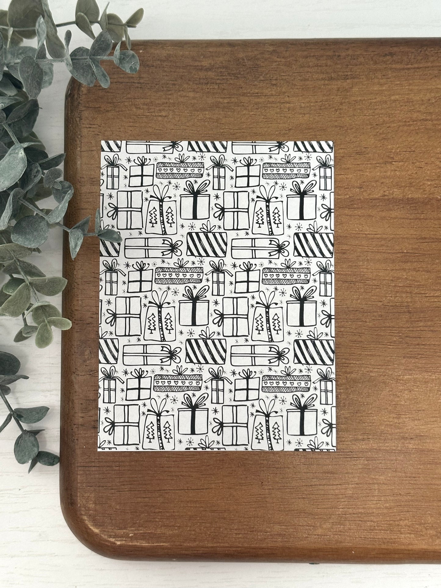 Black & White Present Collage | CH66 | Image Transfer Paper