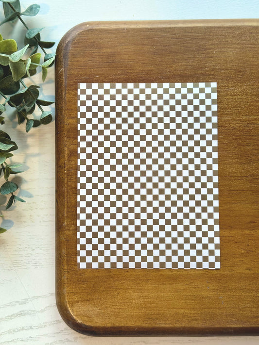 Brown Checkerboard | ML19 | Image Transfer Paper