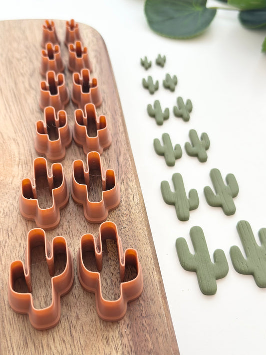 Cactus (Mirror Set) | Polymer Clay Cutter