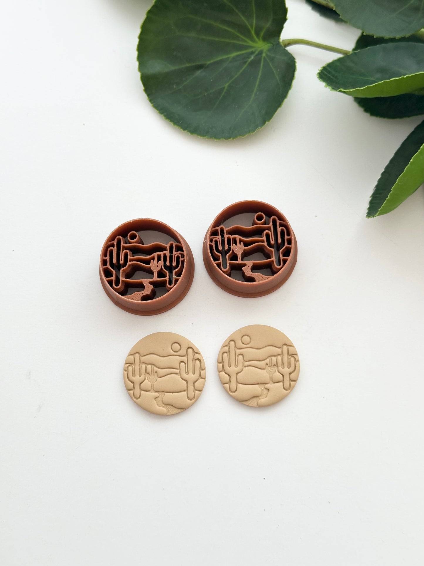 Desert Scene (Mirror Set) | Polymer Clay Cutter