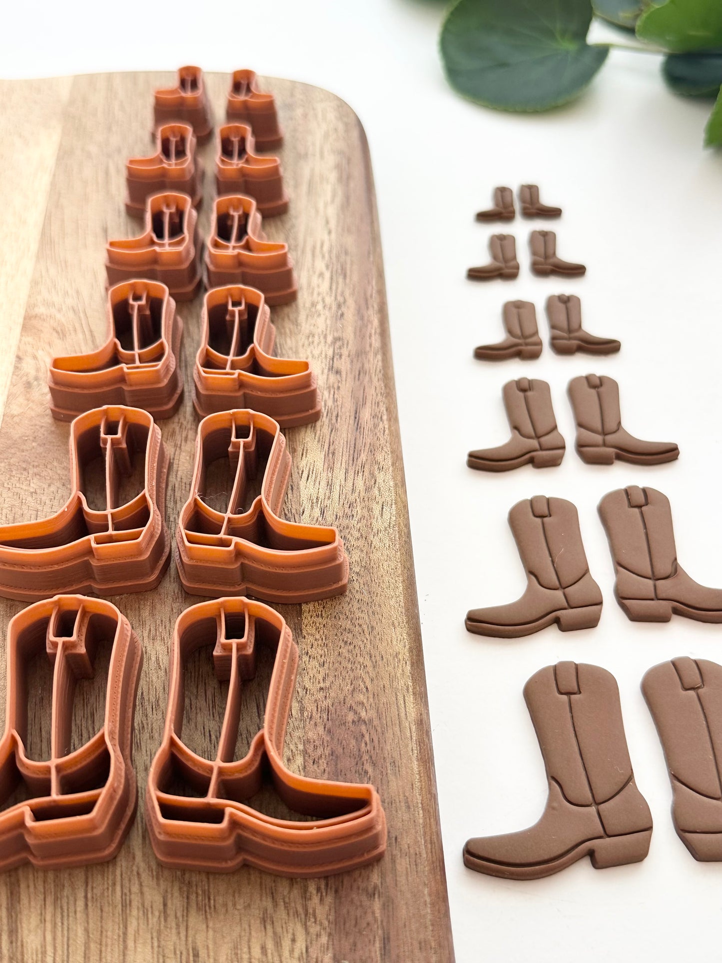 Cowboy Boots (Mirror Set) | Polymer Clay Cutter