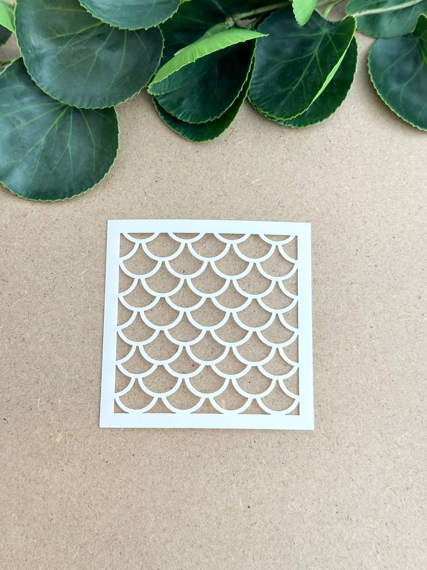 Scallops - Mini Stencil | Clay Stencil