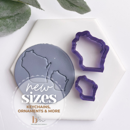 Wisconsin | State Silhouettes | Polymer Clay Cutter