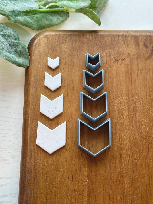 Wide Chevron | Polymer Clay Cutter