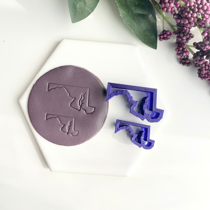 Maryland | State Silhouettes | Polymer Clay Cutter