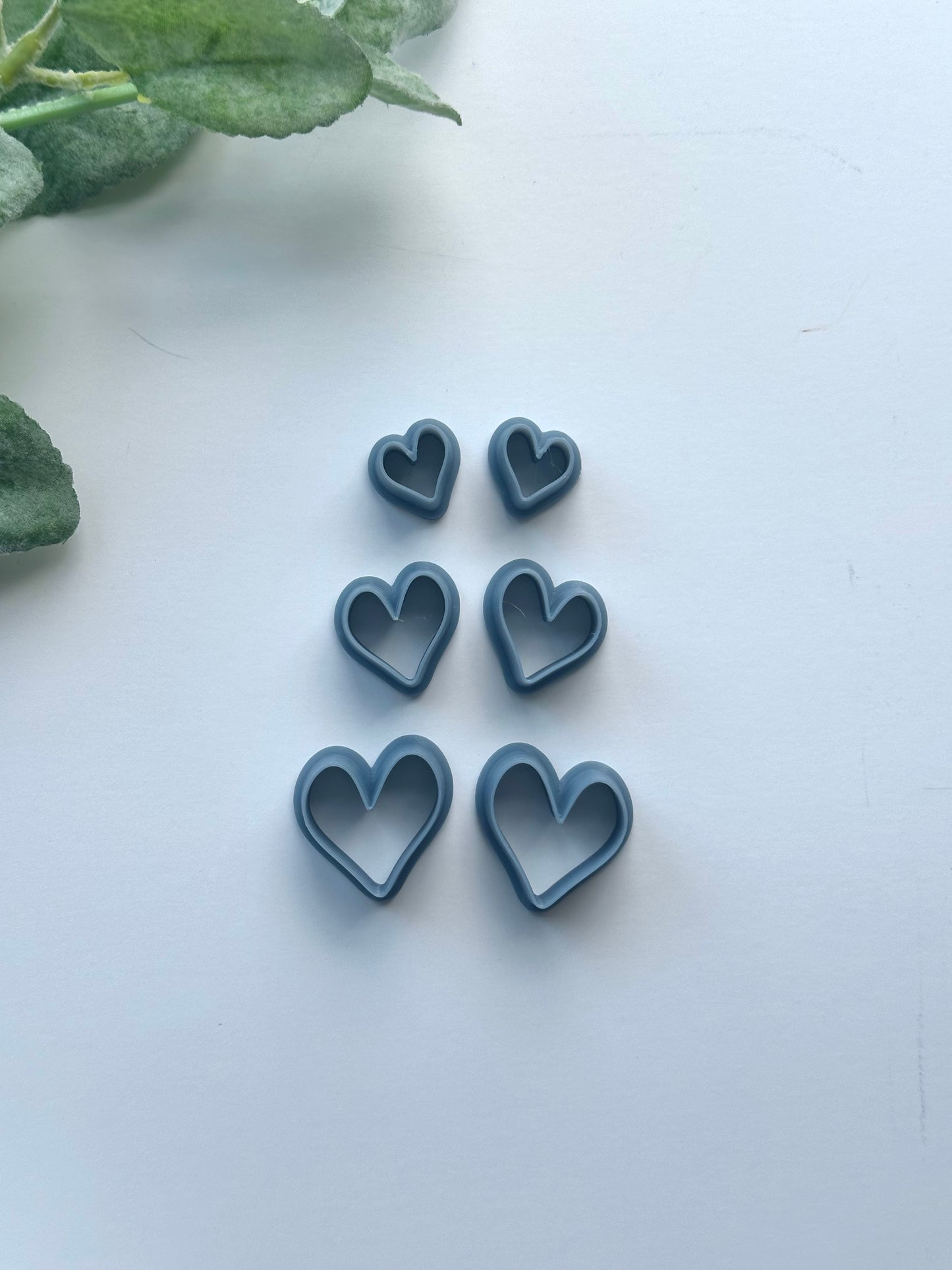 Gooey Hearts (Mirror Set) | Polymer Clay Cutter