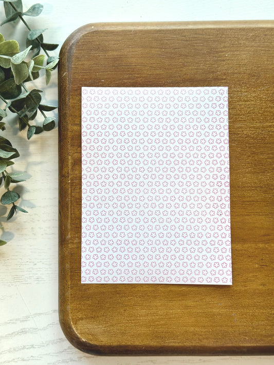 Light Pink Micro Daisies | ML16 | Image Transfer Paper