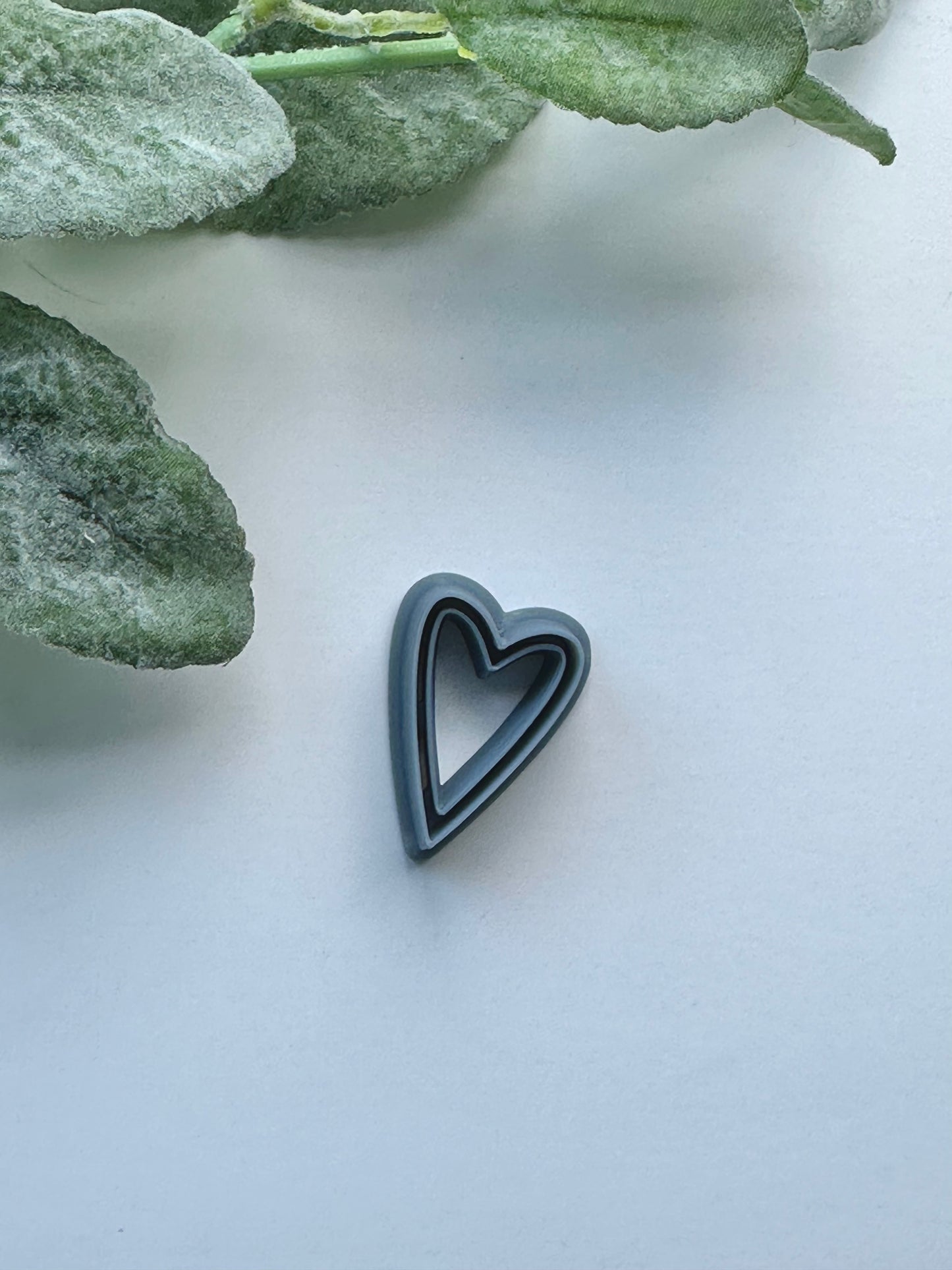 Bordered Tall Heart | Polymer Clay Cutter