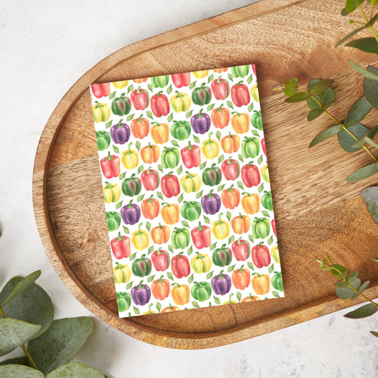 Watercolor Mixed Bell Peppers | MX23 | Image Transfer Paper