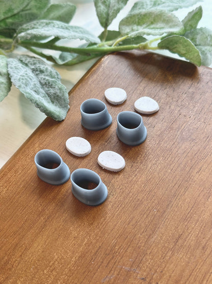 Stones (4pc Double Mirror Set) | Polymer Clay Cutter