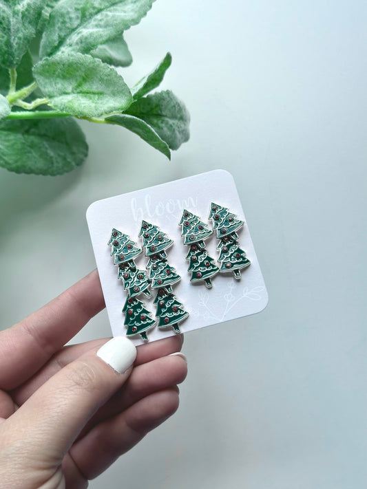 Enamel Christmas Trees | Add-On Stud Packs (5 pair)