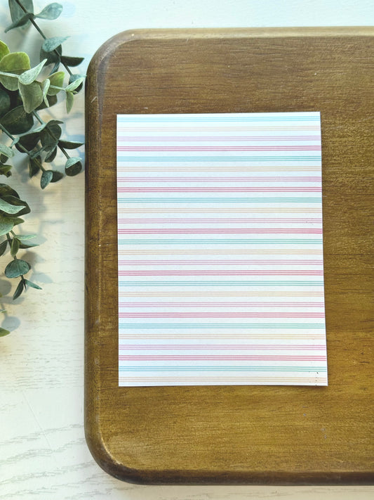 Colorful Retro Stripes | ML12 | Image Transfer Paper