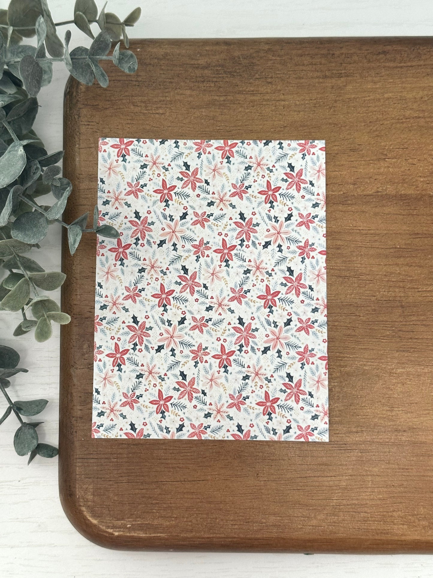 Boho Poinsettias | CH51 | Image Transfer Paper