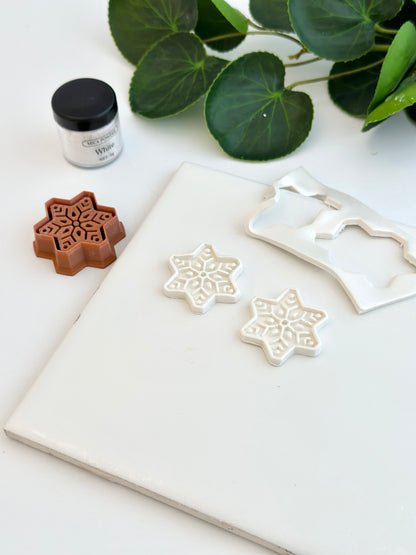 Folk Snowflake  | Polymer Clay Cutter