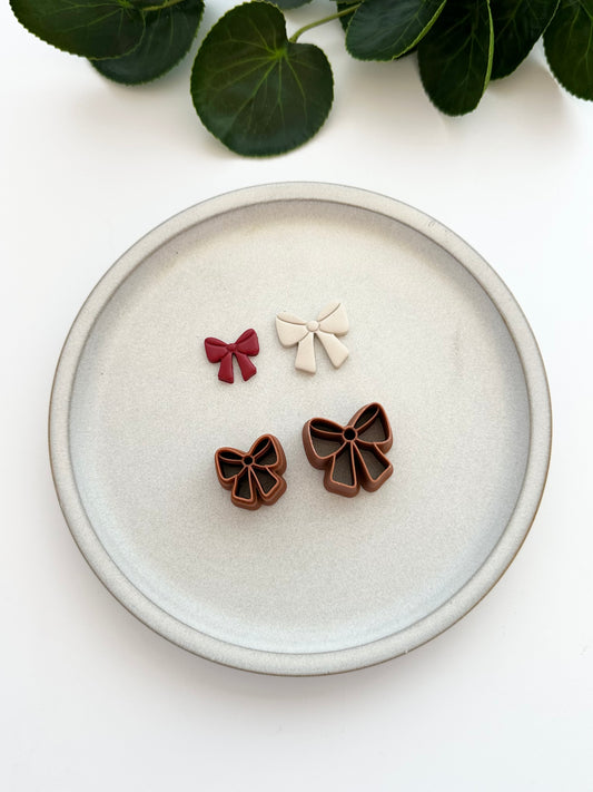 Embossed Bow | Polymer Clay Cutter