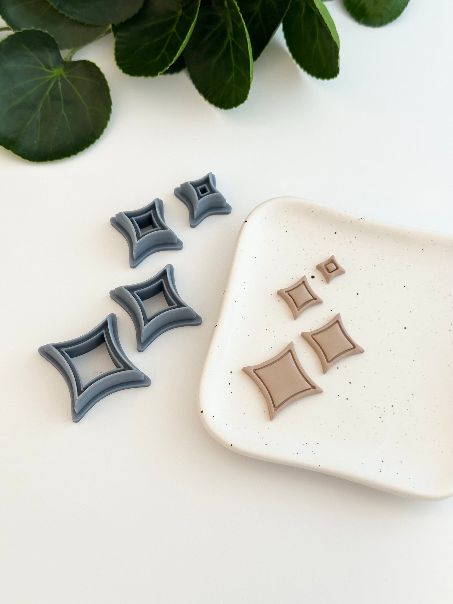 Bordered Twinkle Star | Polymer Clay Cutter