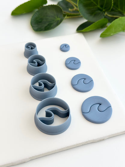 Waves (Mirror Set) | Polymer Clay Cutter