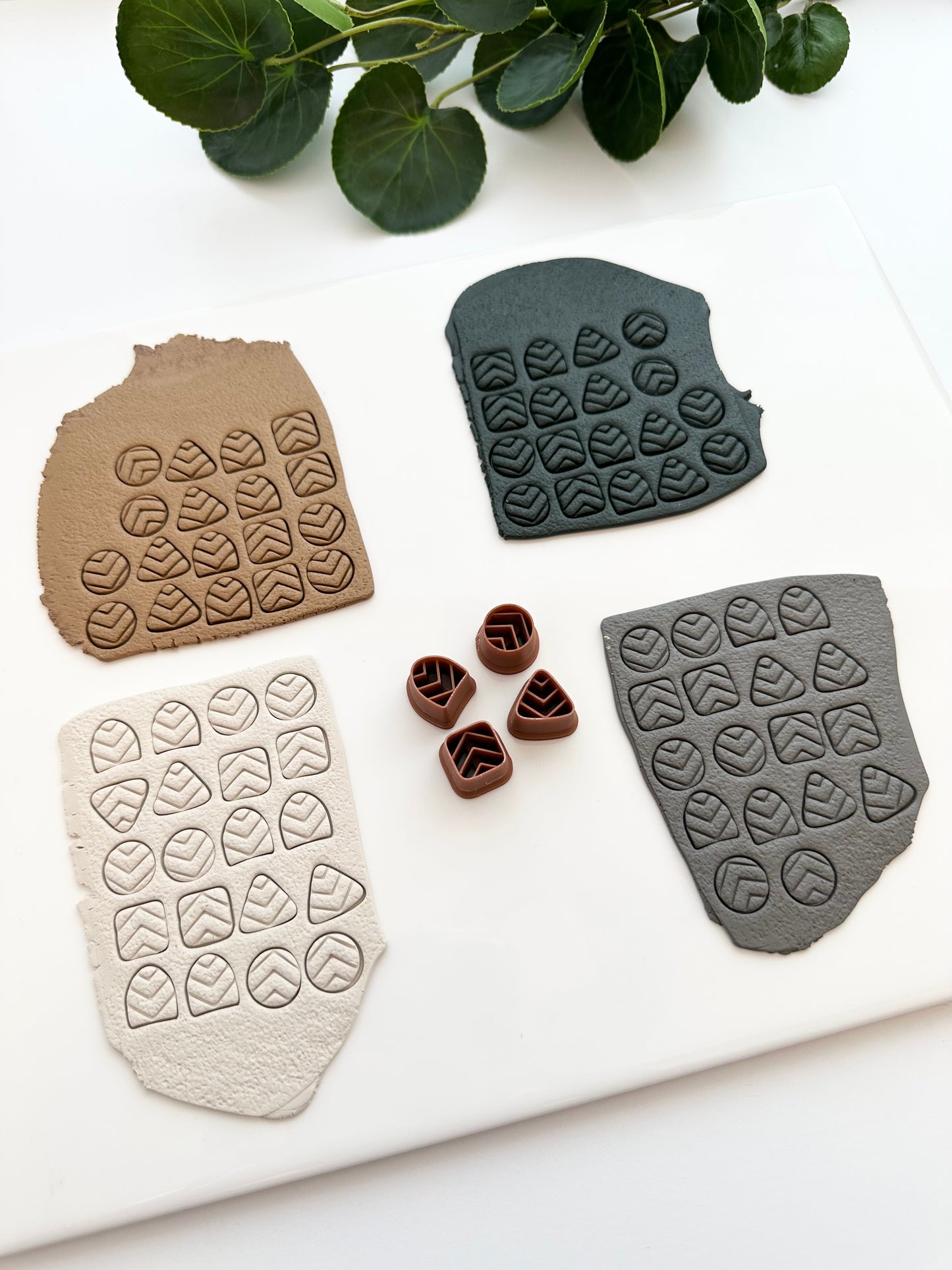 Chevron Shapes Studs | Polymer Clay Cutter