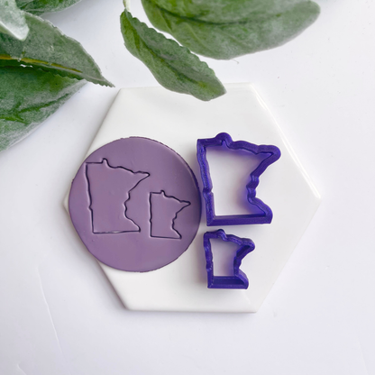 Minnesota | State Silhouettes | Polymer Clay Cutter