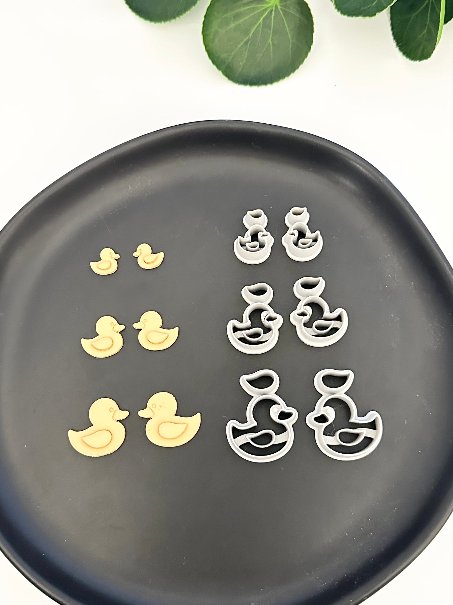 Rubber Ducky Mirror Set | Polymer Clay Cutter