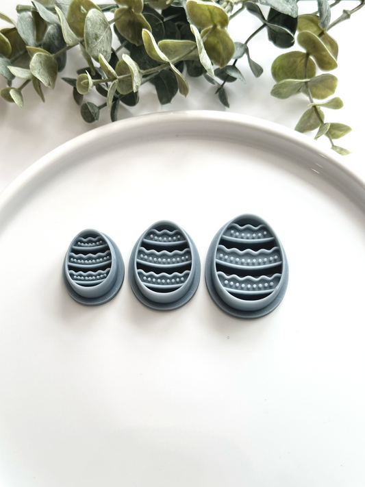 Embossed Easter Egg | Easter Collection | Polymer Clay Cutter