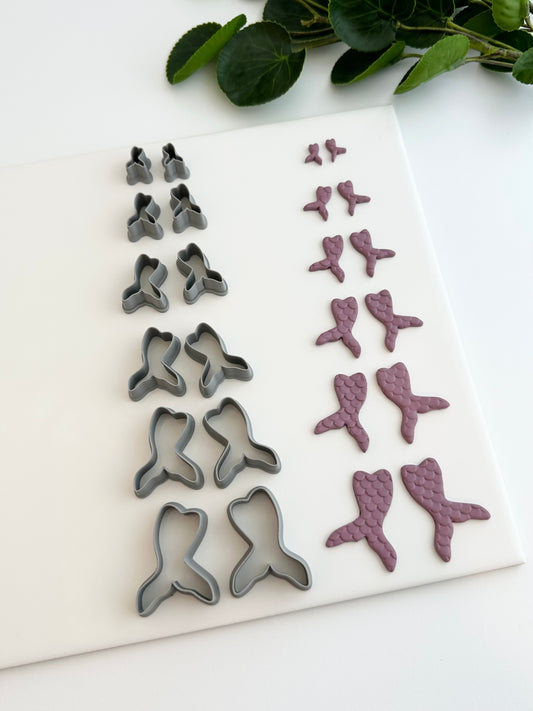 Mermaid Tail (Mirror Set) | Polymer Clay Cutter