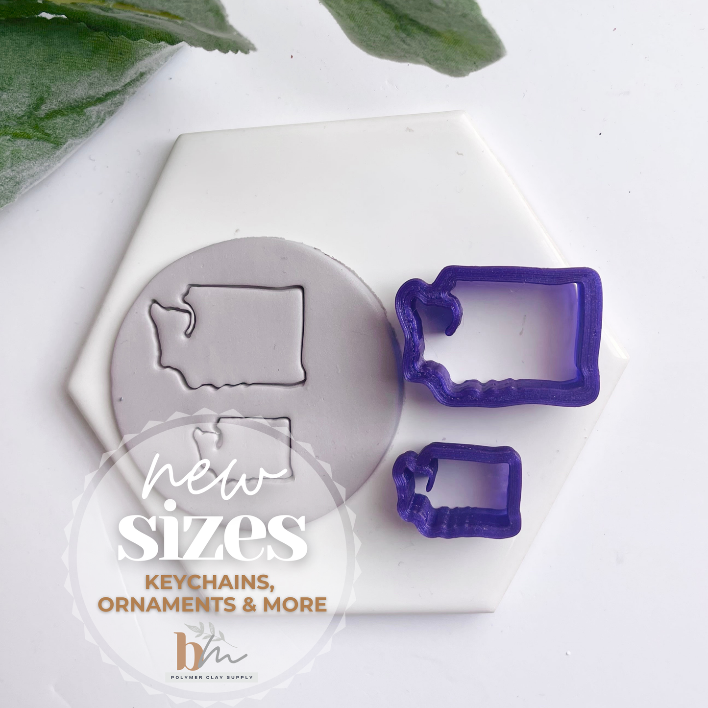 Washington | State Silhouettes | Polymer Clay Cutter