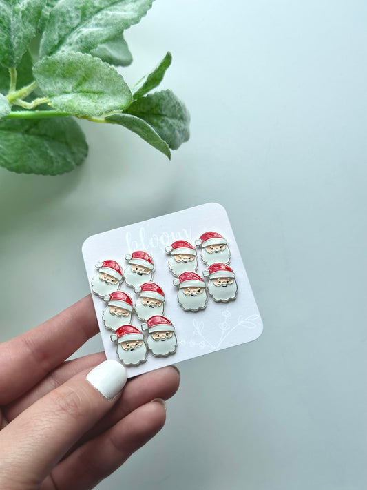 Enamel Santas | Add-On Stud Packs (5 pair)