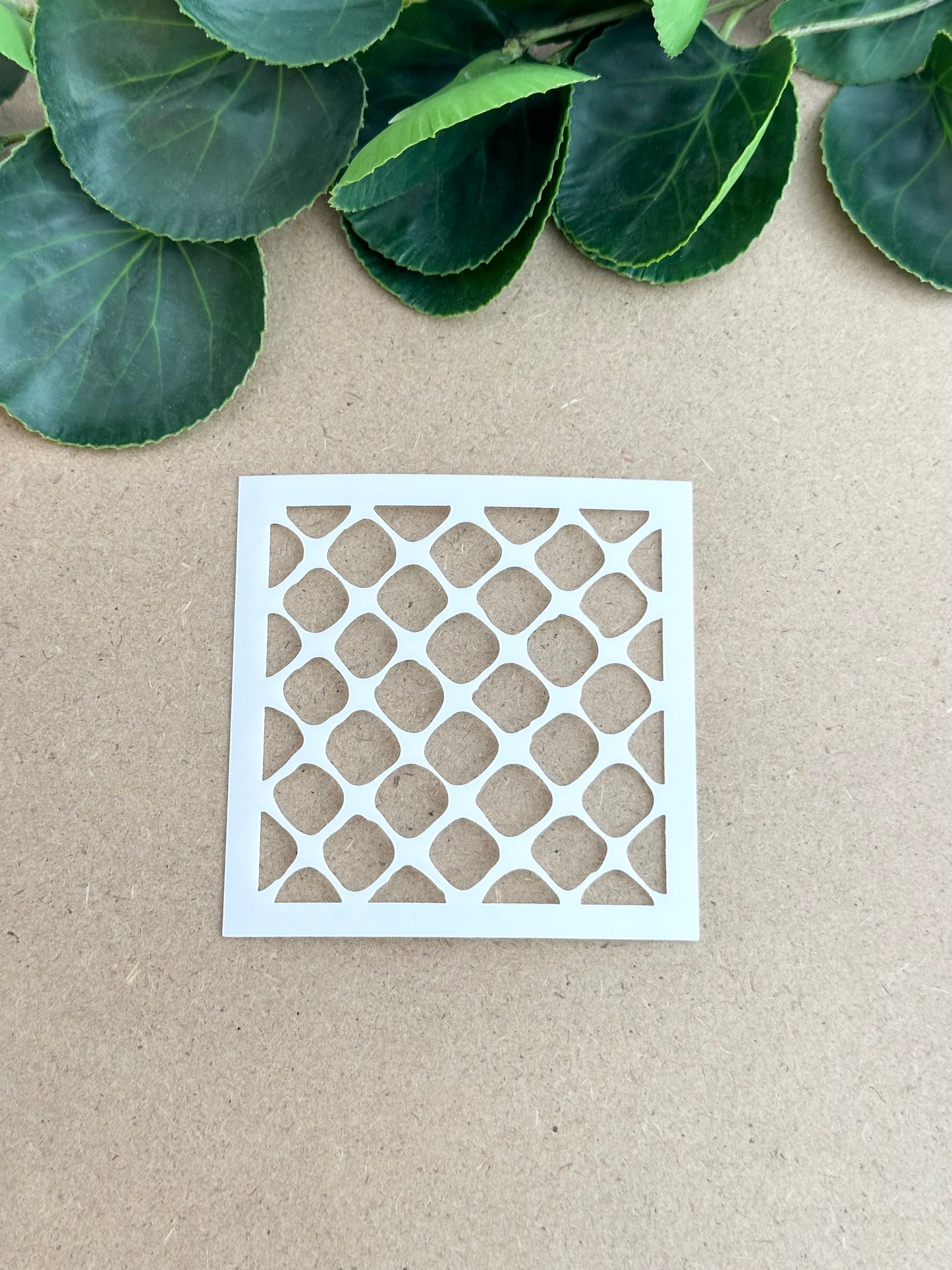 Organic Squares - Mini Stencil | Clay Stencil